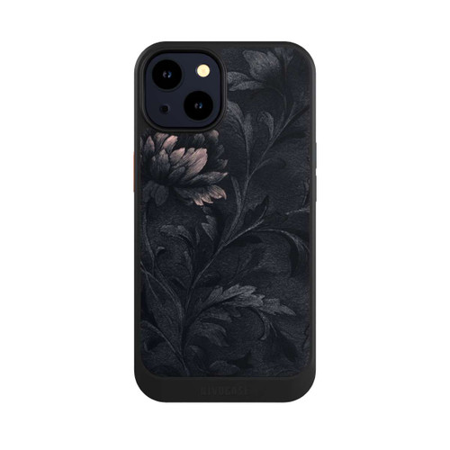 Apple iPhone 14 NIVOcore Dunkles Blumenmuster Vintage