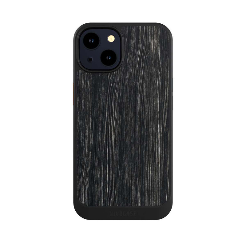 iPhone 14 NIVOcore Dark Wood Texture