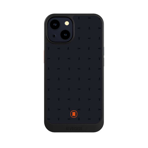 Apple iPhone 14 NIVOcore Nivocase Muster Dunkelgrau