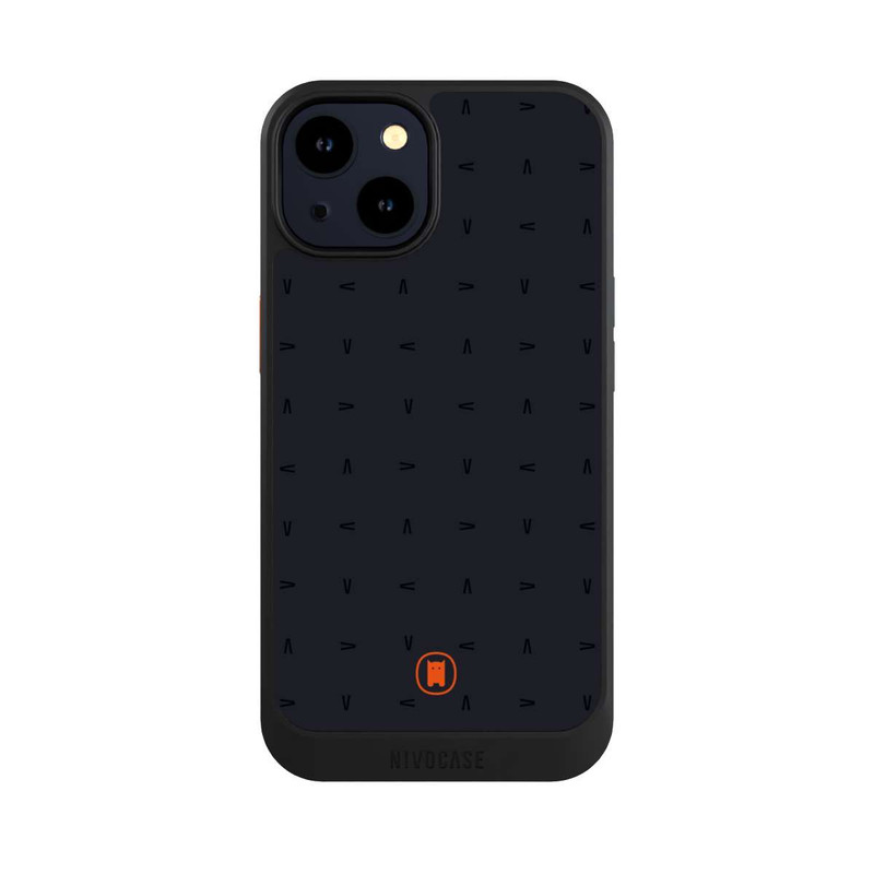 iPhone 14 NIVOcore Nivocase Pattern Dark Grey