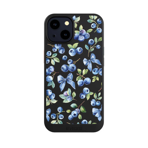 Apple iPhone 14 NIVOcore Blaubeere Schleifen Transparent mit KI