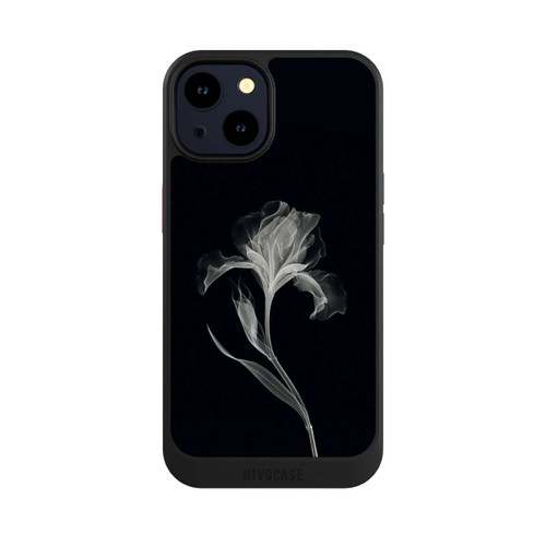 Apple iPhone 14 NIVOcore Negativ Flower Grey on Black with AI