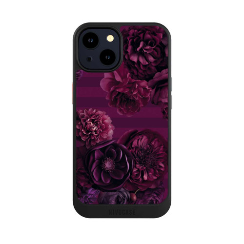 Apple iPhone 14 NIVOcore Majestic Baroque Blossom Dream Burgundy Pink with AI