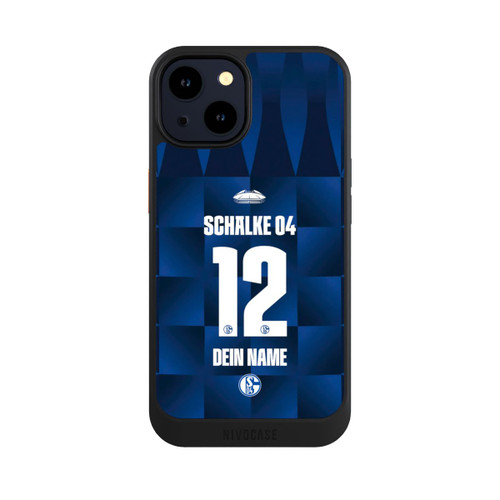 Apple iPhone 14 NIVOcore Schalke 04 Trikot Personalisierbar 26-27