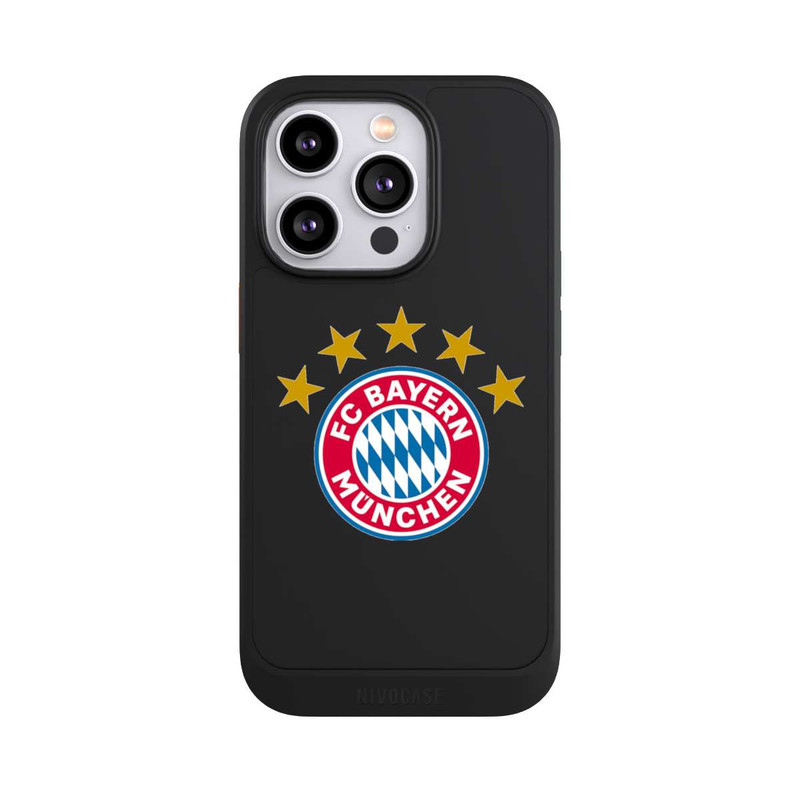 iPhone 14 Pro NIVOcore FCB Logo mit Sterne - ohne Hintergrund