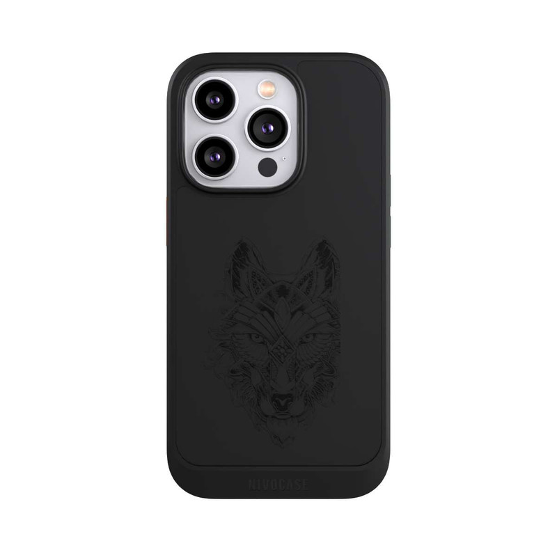 iPhone 14 Pro NIVOcore Wolf Mandala ohne Hintergrund