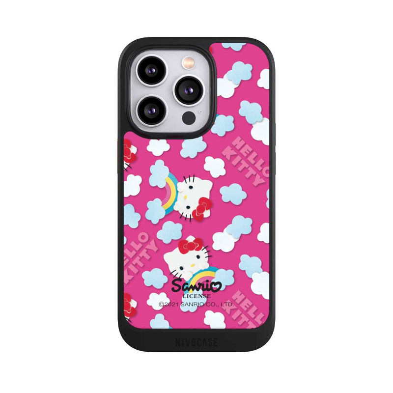 iPhone 14 Pro NIVOcore Hello Kitty Regenbogenmuster