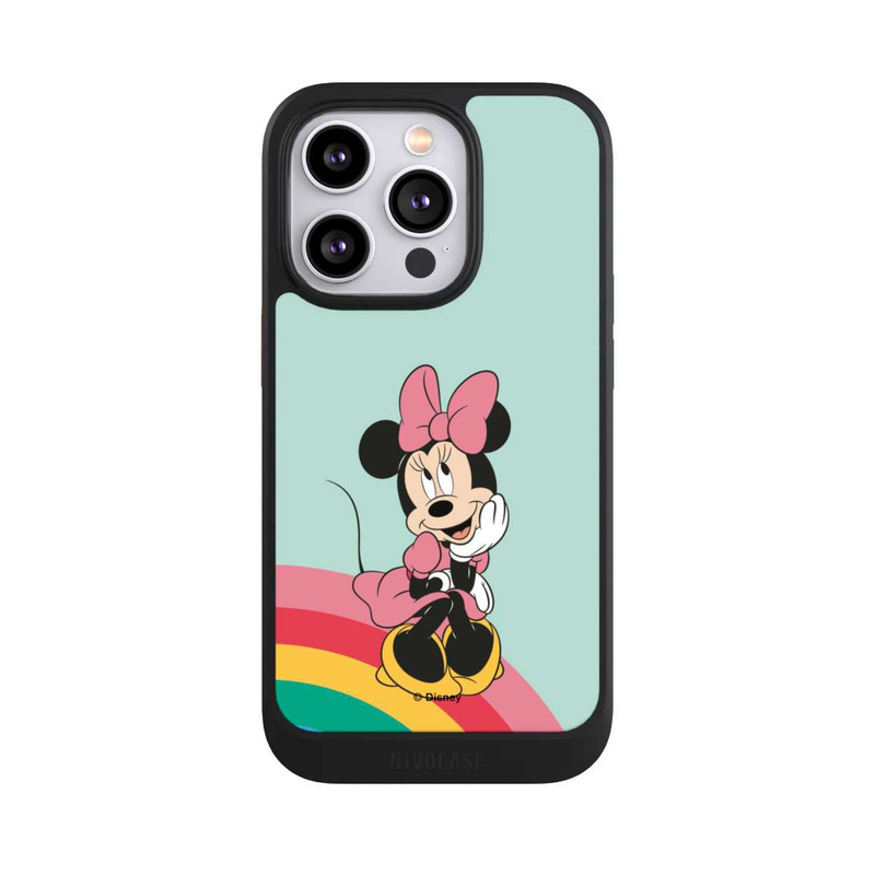 iPhone 14 Pro NIVOcore Minnie Regenbogen Portrait