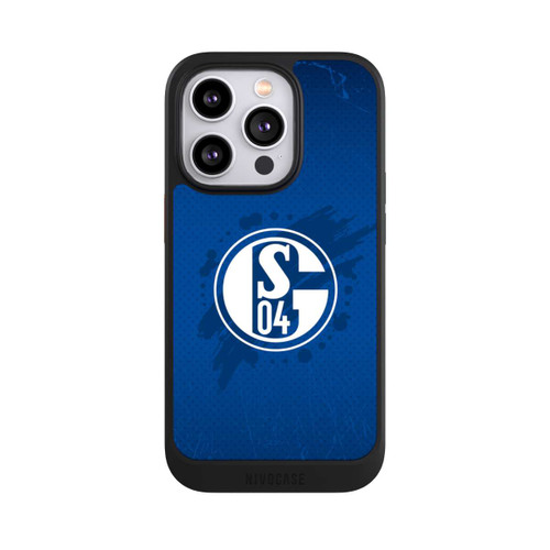 Apple iPhone 14 Pro NIVOcore Schalke 04 Farbe Fleck Blau