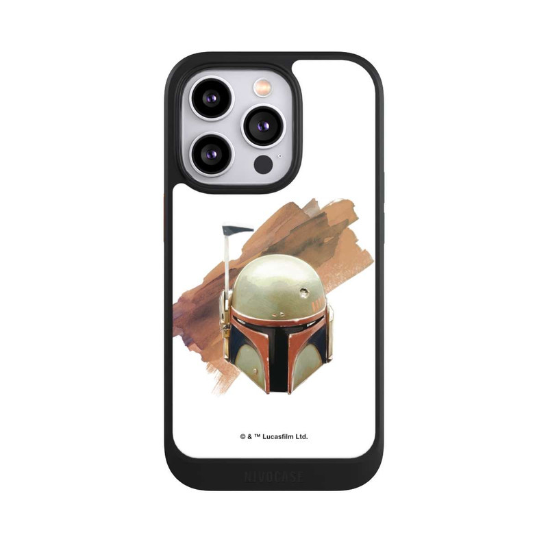 iPhone 14 Pro NIVOcore Casque Boba Fett Blanc