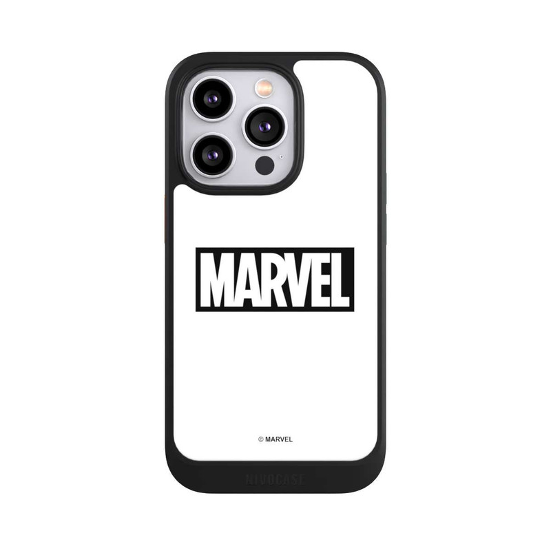 iPhone 14 Pro NIVOcore Marvel Logo White
