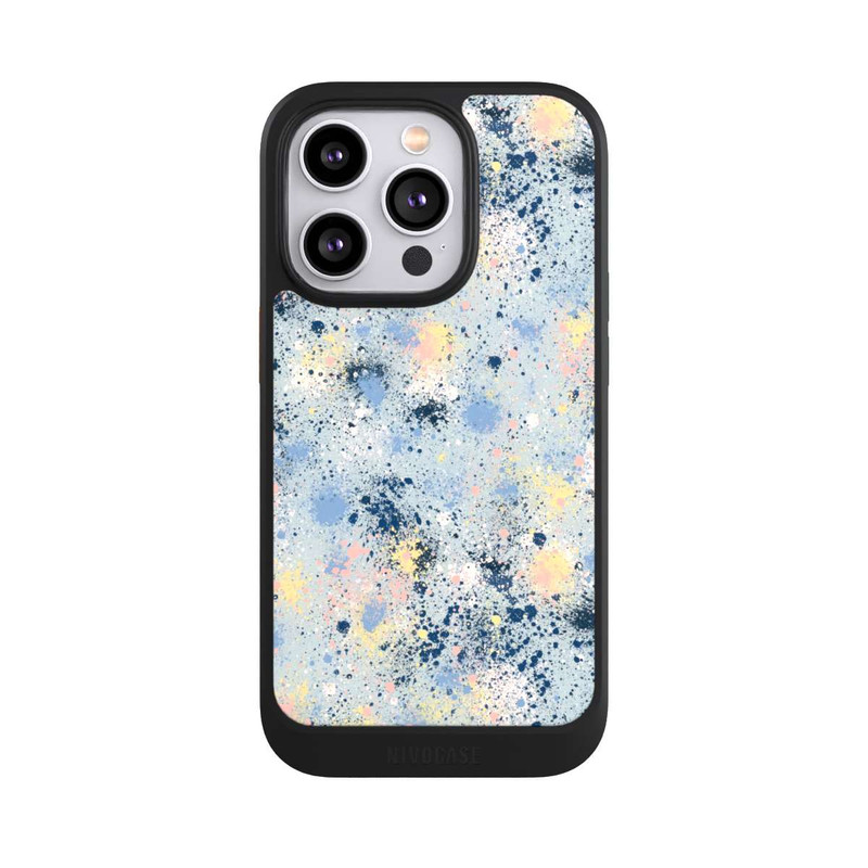 iPhone 14 Pro NIVOcore Ink Dripping Dust Texture Blue