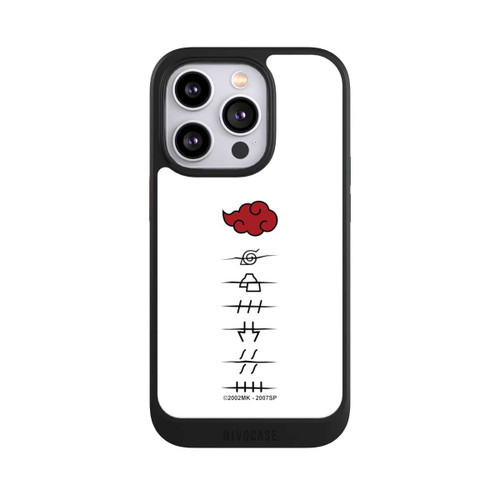 Apple iPhone 14 Pro NIVOcore Akatsuki Mitgliedersymbole Weiß