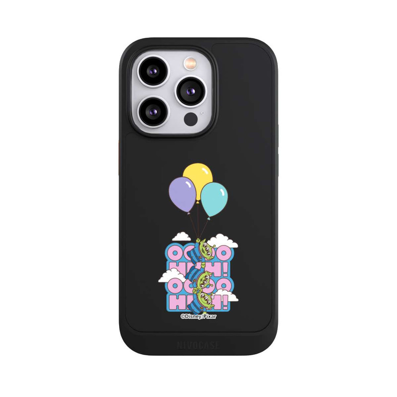 iPhone 14 Pro NIVOcore Toy Story Aliens Balloons OOOOHHH Transparent