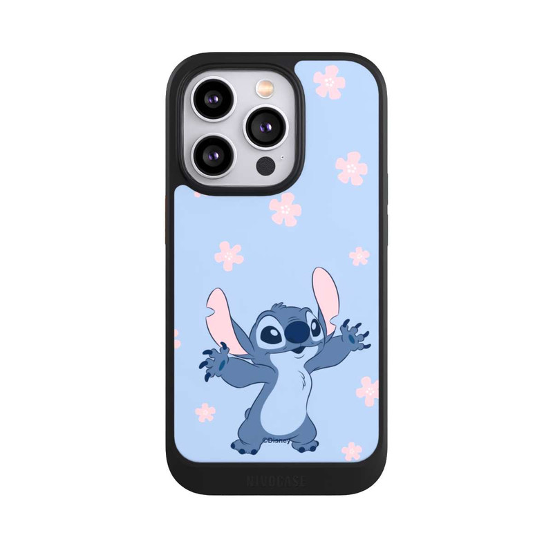 iPhone 14 Pro NIVOcore Stitch Pastel Flowers Blue