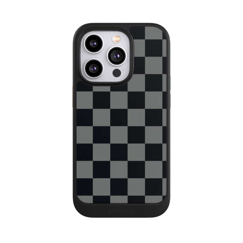 Apple iPhone 14 Pro NIVOcore Schachbrett Schwarz Grau
