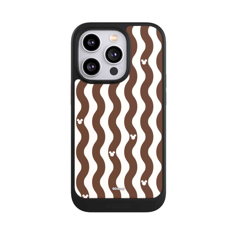 iPhone 14 Pro NIVOcore Micky Muster Braune Wellen