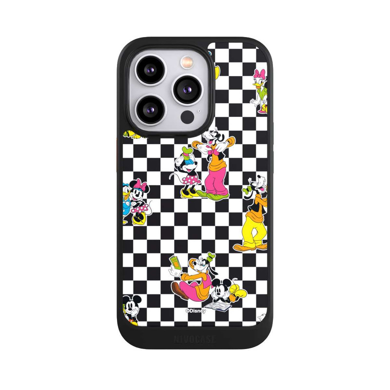iPhone 14 Pro NIVOcore Donald and Friends Pattern Black and White