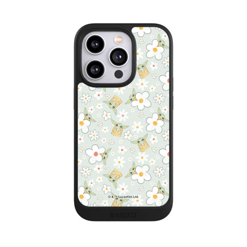 Apple iPhone 14 Pro NIVOcore Baby Yoda Blumen Muster