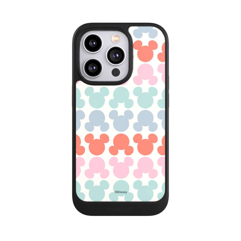 iPhone 14 Pro NIVOcore Disney Mickey Icon Pattern Red and Pink