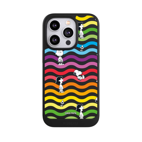 Apple iPhone 14 Pro NIVOcore Snoopy Pattern Rainbow Transparent