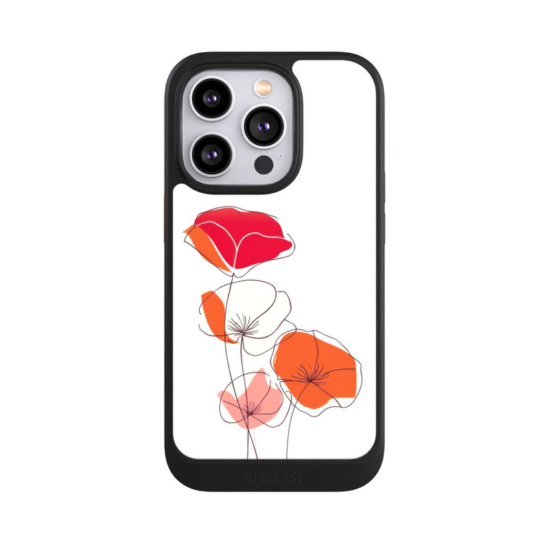 iPhone 14 Pro NIVOcore Poppies Line Art