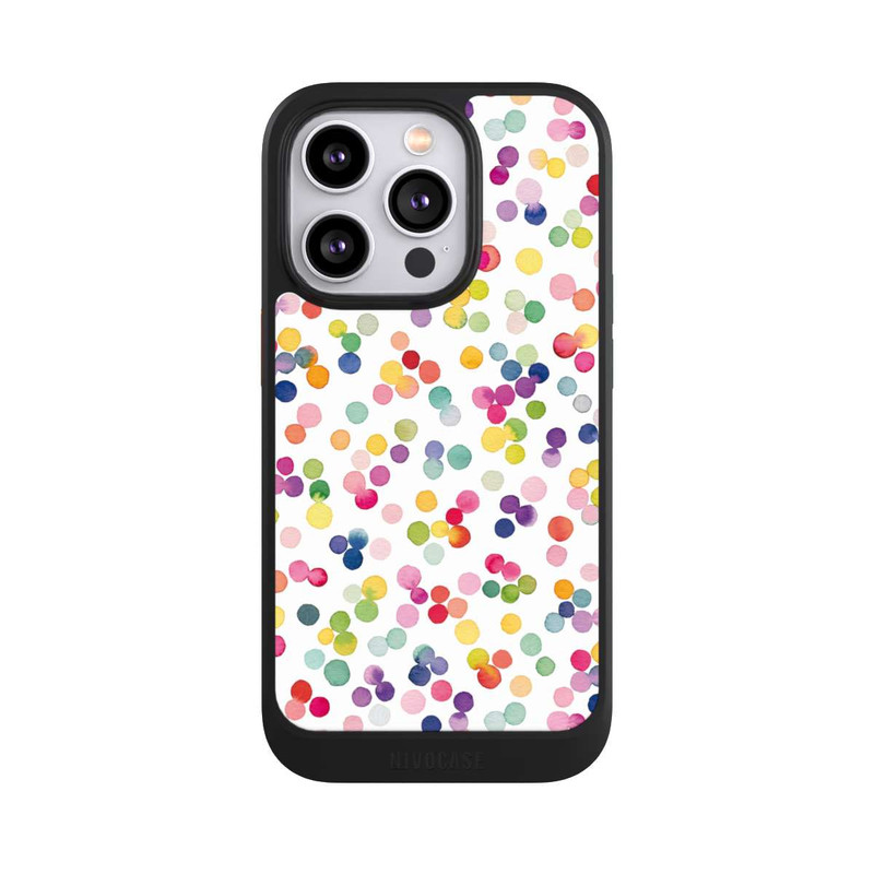 iPhone 14 Pro NIVOcore Watercolor Dots Colorful