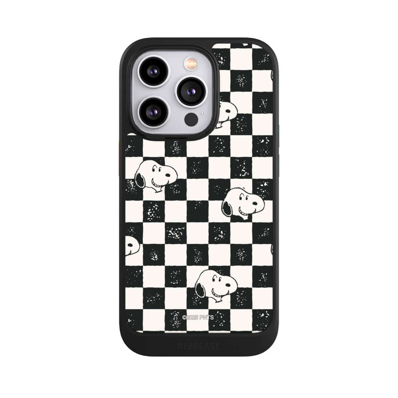 iPhone 14 Pro NIVOcore Snoopy Heads Checked Pattern