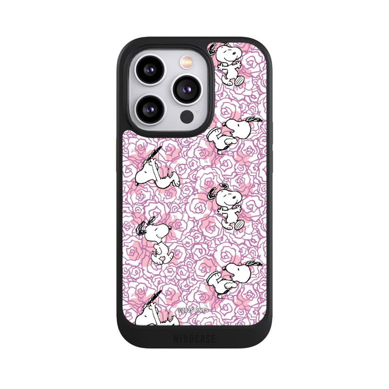 iPhone 14 Pro NIVOcore Peanuts Pink Roses Pattern