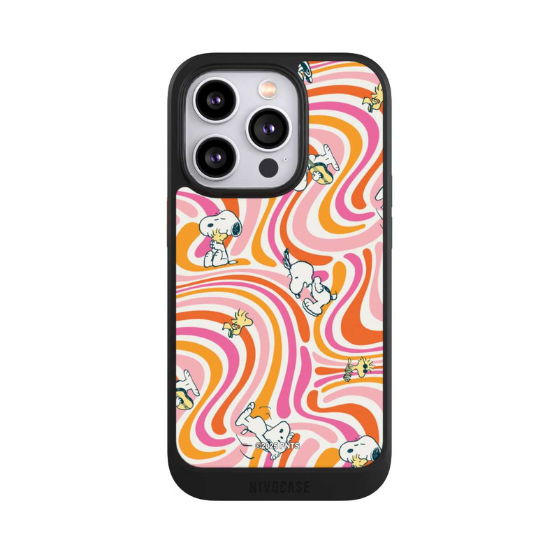 iPhone 14 Pro NIVOcore Peanuts Hippie Pattern Orange