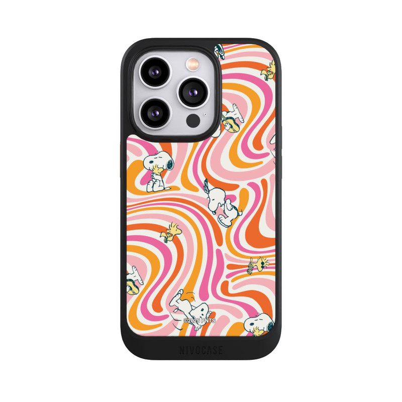 iPhone 14 Pro NIVOcore Peanuts Hippie Pattern Orange