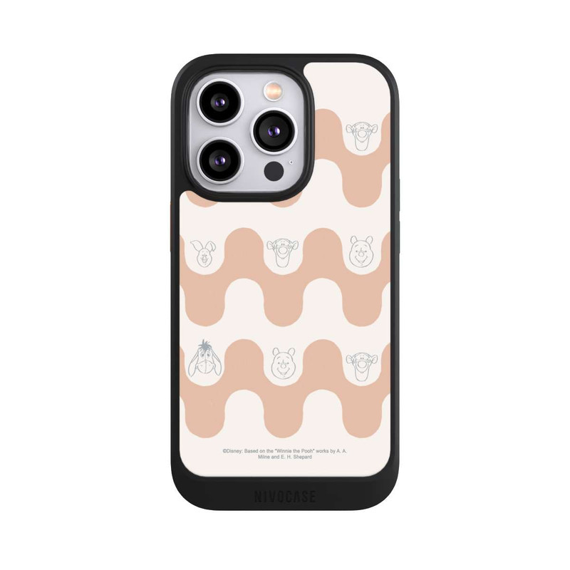 iPhone 14 Pro NIVOcore Winnie Puuh und Freunde Wellenmuster
