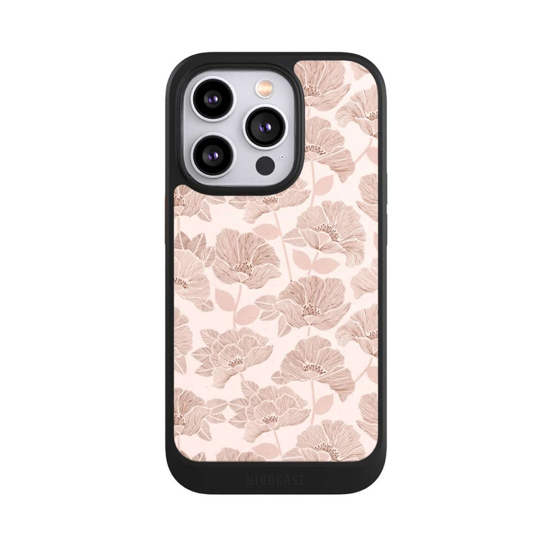 iPhone 14 Pro NIVOcore Brown Floral Block
