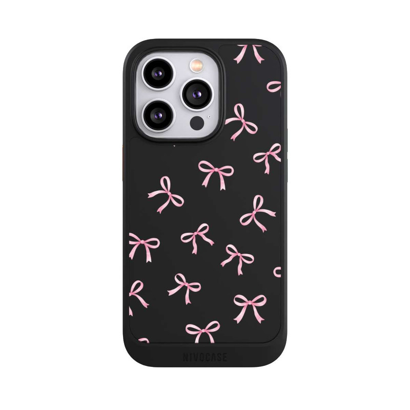 iPhone 14 Pro NIVOcore Pink Bows transparent with AI