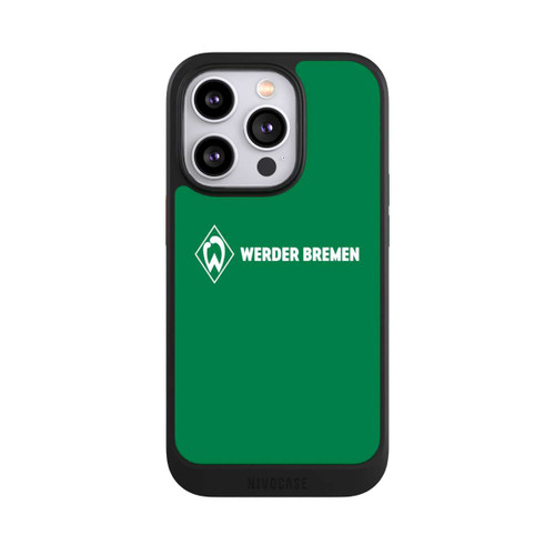 Apple iPhone 14 Pro NIVOcore Werder Bremen Schriftzug Raute Grün