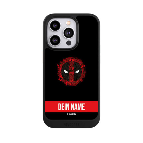 Apple iPhone 14 Pro NIVOcore Deadpool Logo Personalisierbar