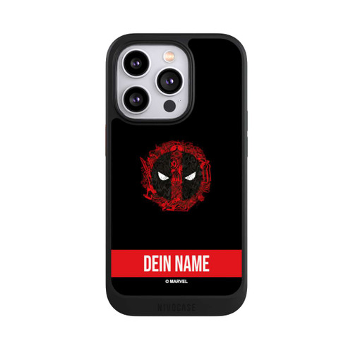 Apple iPhone 14 Pro NIVOcore Deadpool Logo Personalisierbar