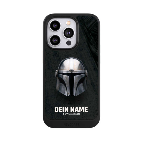 Apple iPhone 14 Pro NIVOcore Star Wars Mandalorian Black Helmet Personalisierbar