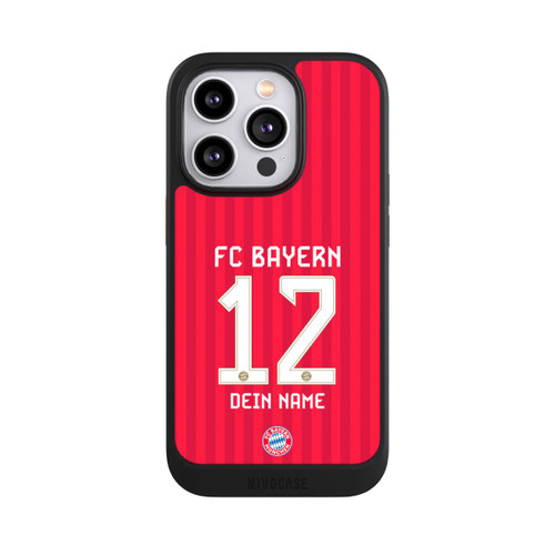 Apple iPhone 14 Pro NIVOcore FC Bayern München Trikot Personalisierbar 26-27