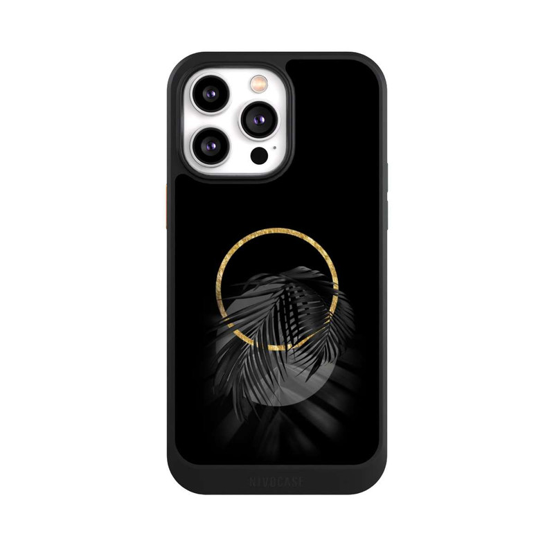 iPhone 14 Pro Max NIVOcore Black Tropical Leaf