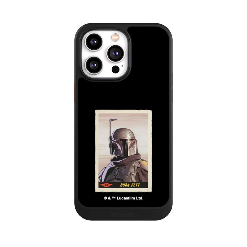 iPhone 14 Pro Max NIVOcore Boba Fett Badges Black Background