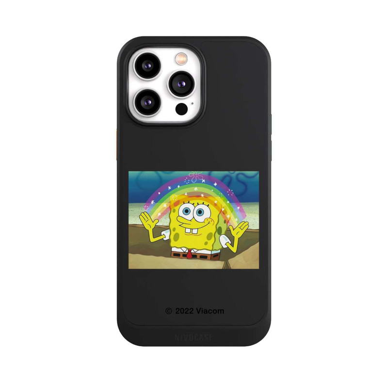 iPhone 14 Pro Max NIVOcore Spongebob - Regenbogen Meme transparent