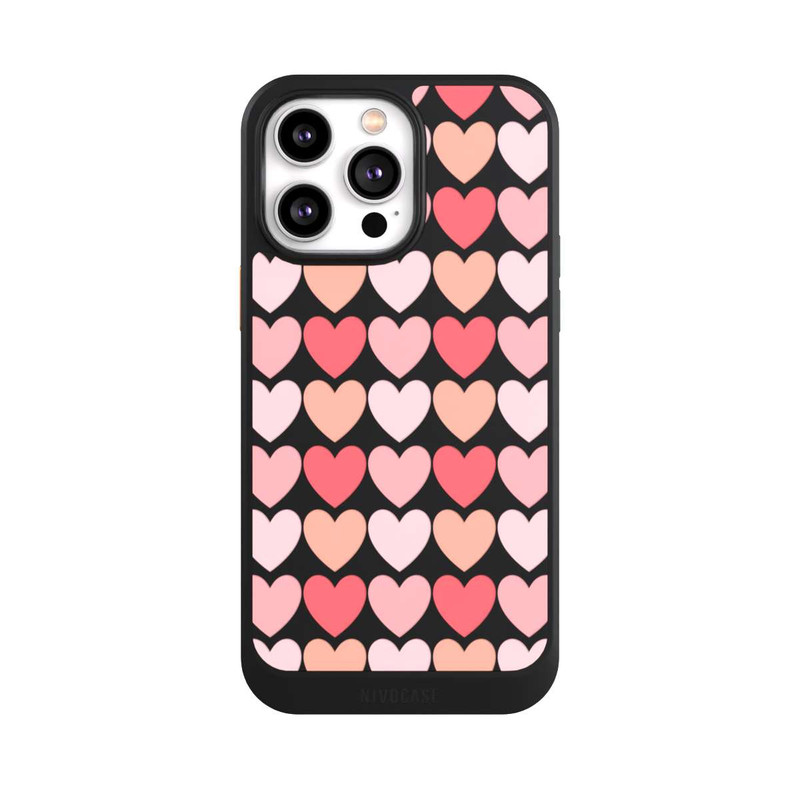 iPhone 14 Pro Max NIVOcore Rosa Schattenherzen