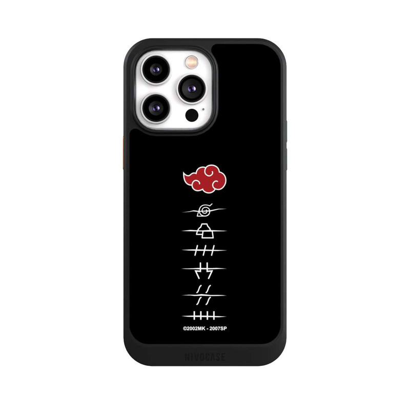 iPhone 14 Pro Max NIVOcore Symboles des membres de l'Akatsuki noirs