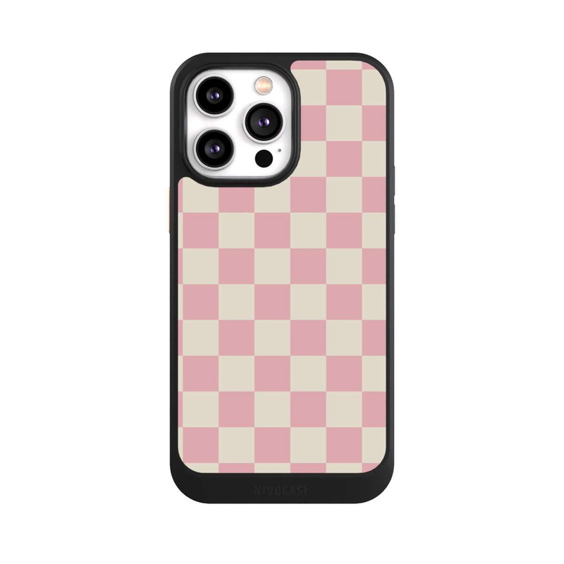 iPhone 14 Pro Max NIVOcore Schachbrett Rosa