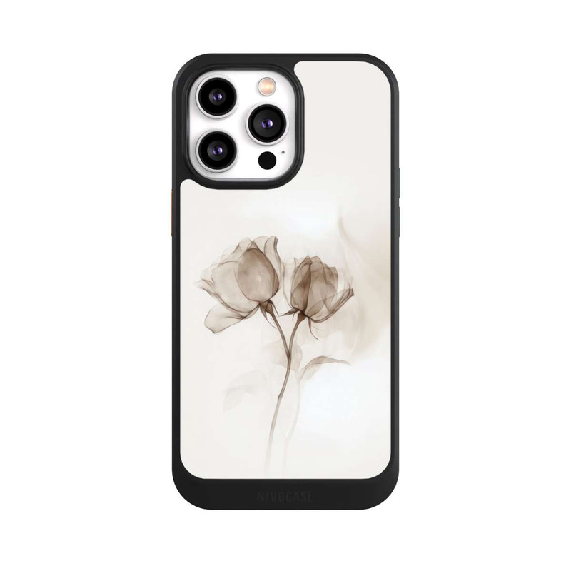 iPhone 14 Pro Max NIVOcore Braune Rose Blume Nebel