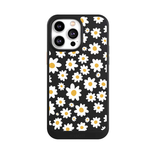 Apple iPhone 14 Pro Max NIVOcore Daisy Flower Seamless Pattern Transparent