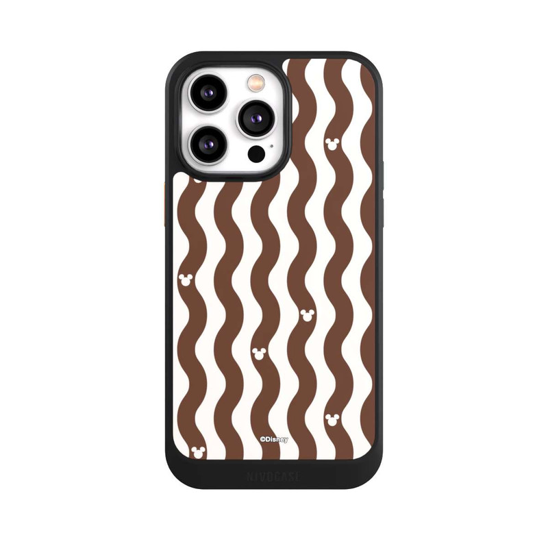 iPhone 14 Pro Max NIVOcore Mickey Mouse Brown Pattern Waves