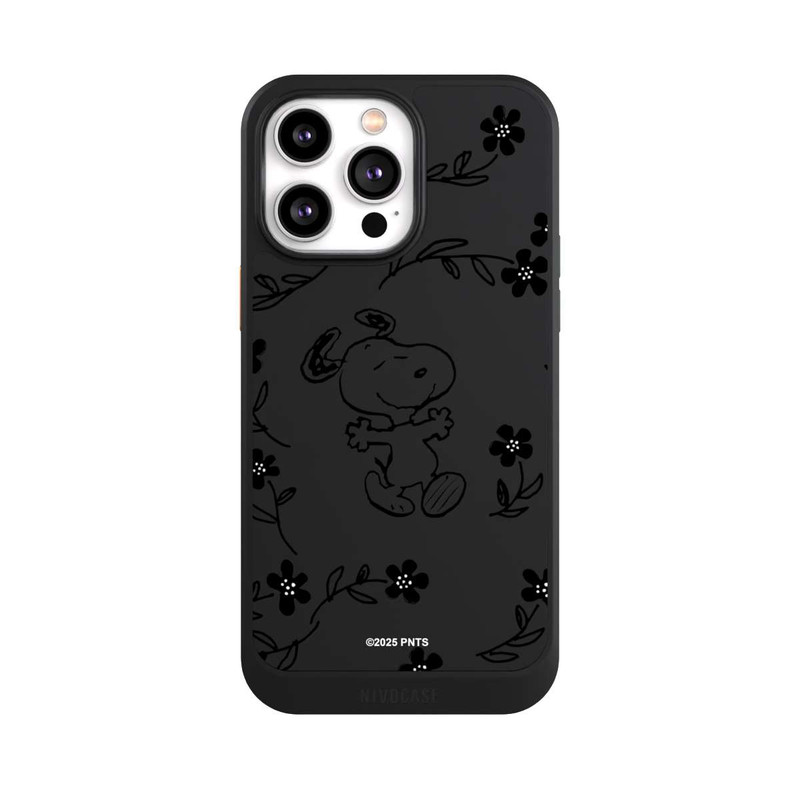 iPhone 14 Pro Max NIVOcore Snoopy und Flowers Transparent