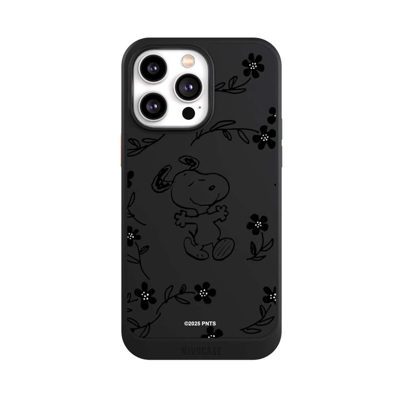 iPhone 14 Pro Max NIVOcore Snoopy und Flowers Transparent